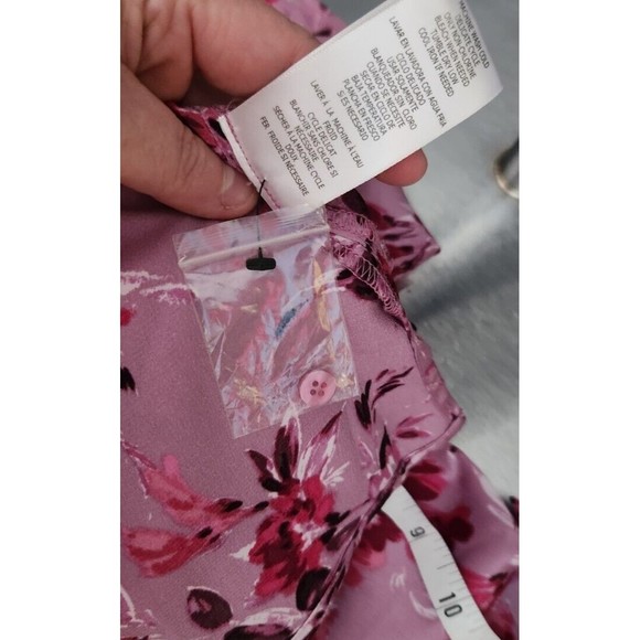 Kut From The Kloth Womens Sz S Floral Blouse Top Tunic‎ Polyester Pink NWOT - Picture 9 of 11